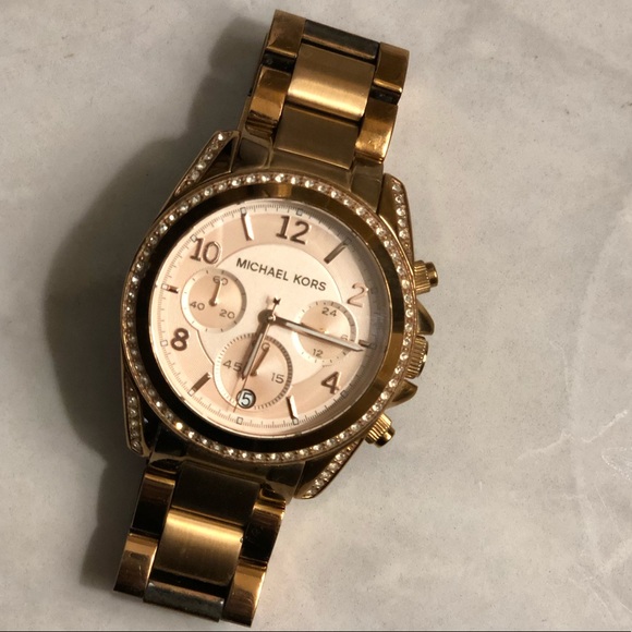 Michael Kors Ritz Rose Gold-Tone Watch - Picture 2 of 4